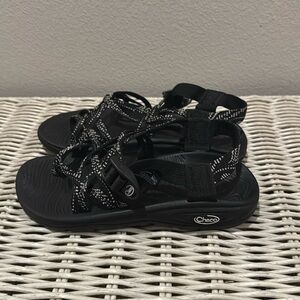 Women's Black Strappy Sandals